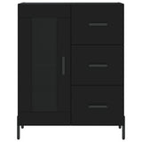 Highboard Black 69.5x34x180 cm Engineered Wood 3189518