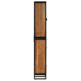 Bathroom Cabinet 40x27x190 cm Iron and Solid Wood Acacia 3217118
