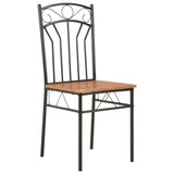 Dining Chairs 2 pcs Brown MDF 281399