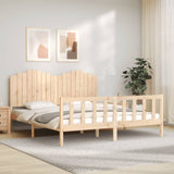Bed Frame without Mattress Solid Wood Pine 3192311