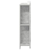 Headboard Cabinet with Storage Concrete Grey Engineered Wood 8001258