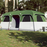 ZNTS Family Tent Cabin 9-Person Green Waterproof 94539