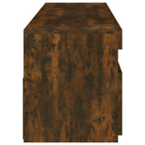 TV Cabinet with LED Lights 2 pcs Smoked Oak 75x35x40 cm 815124