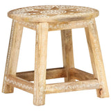 Hand-painted Stool 38x38x35 cm Solid Mango Wood 287445