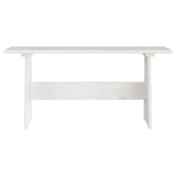 3 Piece Dining Set REINE White Solid Wood Pine 3096568