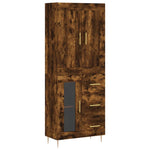 Highboard Smoked Oak 69.5x34x180 cm Engineered Wood 3199934