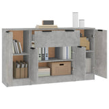 Sideboards 3 pcs Concrete Grey Engineered Wood 3115831