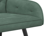 2 Seater Sofa with Metal Legs 2-Seater Sea Green Velvet 42051028