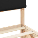 Bed Frame with Upholstered Headboard Black 180 x 200 cm 3398111