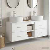 Bathroom Cabinet Set 3 pcs White 49.5 x 44.5 x 65 cm 3405875