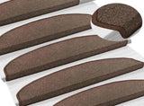 Self-adhesive Stair Mats 15 pcs Coffee Brown 80 x 24.5 x 3.5 cm 42038639