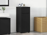 Bathroom Cabinet Black 30.5 x 30 x 101 cm Engineered Wood 888738