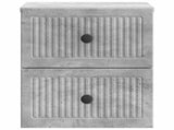 Wall-Mounted Bedside Cabinet Concrete Grey 33 x 34.5 x 40 cm 897961