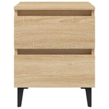 Bed Cabinets 2 pcs Sonoma Oak 40x35x50 cm Engineered Wood 805876