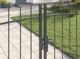 Double Gate with Lock Woerden Grey 299.5 x 249.5 cm Steel 42008849