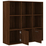Book Cabinet Brown Oak 98x30x98 cm 815449