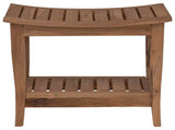 Bathroom Side Table Natural 50 x 35 x 45 cm Solid Teak Wood 42024273