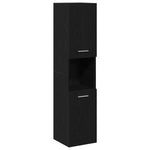Bathroom Furniture Set 4 pcs Black Oak 41 x 38.5 x 46 cm 3334325