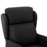 Massage Chair with Cushion Black 93.5 x 67.5 x 101.5 cm Fabric 348351