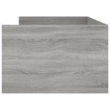 Bed Frame Grey Sonoma Engineered wood Single Bed Frame 3207341