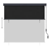 Roller Shade Anthracite Polyester 160x250 cm Retractable 145976