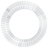 Gabion Fire Pit 100 cm Galvanised Iron 153561