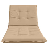 Sunlounger Cushion GEMERT 100% Polyester Sand 190 x 70 x 9 cm 947402
