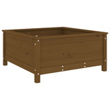 Garden Planter Honey Brown 82.5x82.5x39 cm Solid Wood Pine 825299