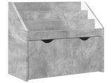 Kids Bookshelf Concrete Grey 60 x 29.5 x 69 cm Engineered Wood 892392