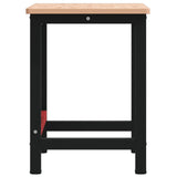 Workbench 100x60x81.5 cm Solid Wood Beech Rectangular 3309660