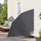 Balcony Privacy Screen 140 x 140 cm Polyester Black 42000926
