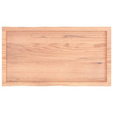 Table Top Light Brown 100x50xcm Treated Solid Wood Live Edge 363952