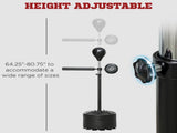 Adjustable Speed Bag, Boxing Bag, with Stand, Reflex Bar, Punching Pad, Black T3398P376819