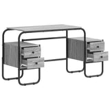 Desk with Storage Grey Sonoma 145 x 50 x 75 cm 8008011