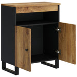 Sideboard with 2 Doors 60x33x75 cm Solid Wood Mango 352916