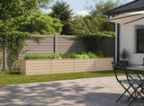 Raised Garden Bed Ivory 320 x 40 x 55 cm cold-rolled steel 8006271