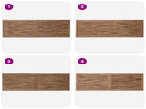 Bed Headboard Natural Solid Teak Wood 42024574