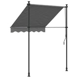 Retractable Awning Anthracite 150x150 cm Fabric and Steel 368737