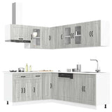 11 Piece Kitchen Cabinet Set Kalmar Grey Sonoma Engineered Wood 3314887