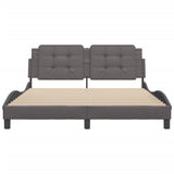 Bed Frame without Mattress "Zadar" Grey 160x200 cm Faux Leather 3208194