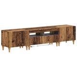 3 Piece LED TV Cabinet Old Wood Engineered Wood 3416508
