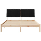 Bed Frame with Headboard Brown 150 x 200 cm Solid Pine Wood 3394415