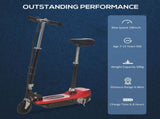Powered E-Scooter Ride-On, with Brakes, Adjustable Seat, Adjustable Handlebars, Red T3398P349428