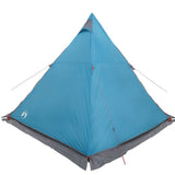 Family Tent Tipi 6-Person Blue Waterproof 4009439