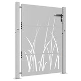 Garden Gate 105x130 cm Corten Steel Grass Design 153228