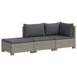 3 pcs Rattan Lounge Set with Cushions GENDT Natural Rattan 3429877
