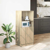 Kitchen Cabinet Sonoma Oak 57x41.5x131.5 cm Engineered Wood 860123