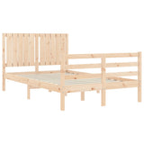Bed Frame without Mattress 120x200 cm Solid Wood 3194761
