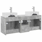 Bathroom Cabinet Set 3 pcs Concrete Grey 49.5 x 41 x 62.5 cm 3405650