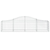 Arched Gabion Baskets 9 pcs 200x30x40/60 cm Galvanised Iron 3145374